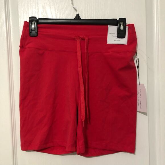 Better/ Together Womens Bike Short Size‎ Large Pink Elastic Waist Drawstring NWT - Picture 2 of 9